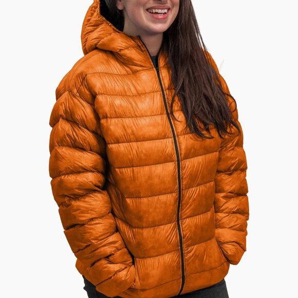 Zpacks Ultralight Down Puffer Jacket in Burnt Orange - Small Unisex $375 - Picture 2 of 11